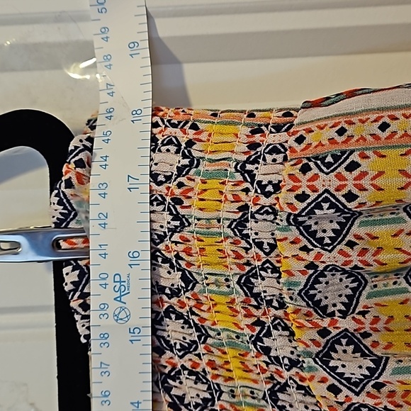 High Low Skirt Boho Mixed Prints Size XL - Picture 6 of 6